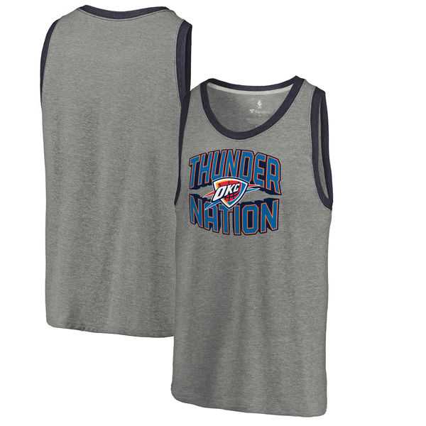 Oklahoma City Thunder Fanatics Branded Thunder Nation Hometown Collection Tri-Blend Tank Top - Heathered Gray,We sell and wholesale Oklahoma City Thunder Fanatics Branded Thunder Nation Hometown Collection Tri-Blend Tank Top - Heathered Gray on line form chian!
